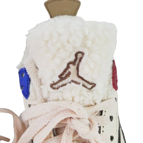 Jordan 4 Retro “Where the Wild Things Are” Pearl White/Dark Driftwood, Sz 13C - Picture 7 of 12